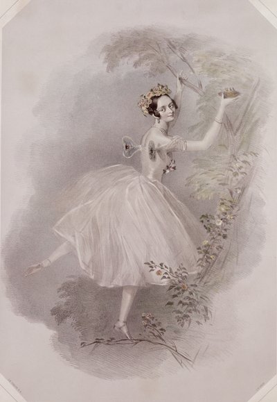 Marie Taglioni (1804-84) als de Sylph in 